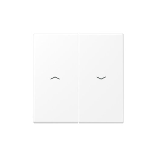 Jung Wippe 2fach, mit Pfeilsymbolen, Serie LS, schneeweiß matt LS995PWWM