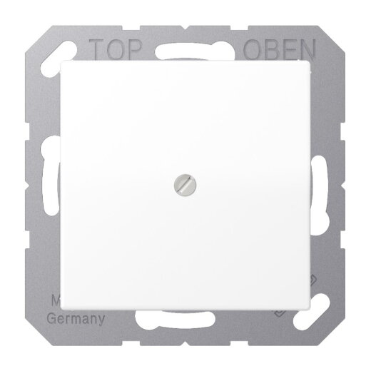 Jung Leitungsauslass mit Zugentlastung, Thermoplast lackiert, Serie A, schneeweiß matt A590BFAWWM