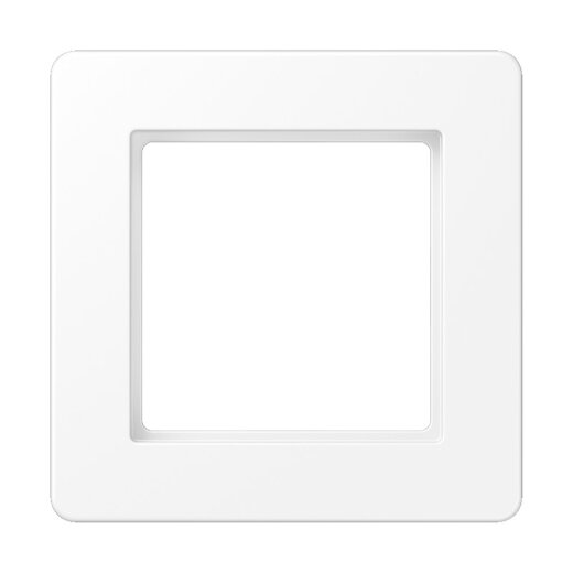 Jung Rahmen 1fach, Thermoplast lackiert, A FLOW, schneeweiß matt AF581BFWWM