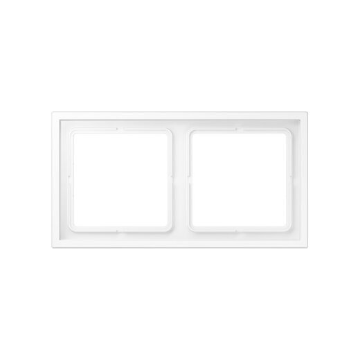 Jung Rahmen 2fach, Thermoplast lackiert, LS ZERO, schneeweiß matt LSZ982BFWWM