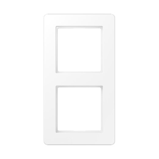 Jung Rahmen 2fach, Thermoplast lackiert, A FLOW, schneeweiß matt AF582BFWWM