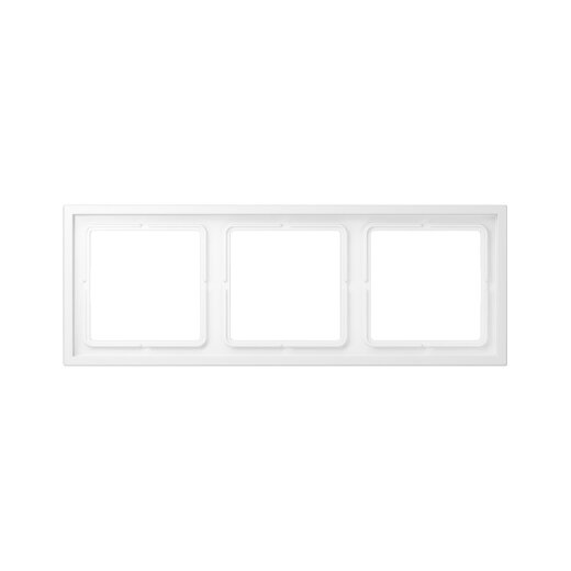 Jung Rahmen 3fach, Thermoplast lackiert, LS ZERO, schneeweiß matt LSZ983BFWWM