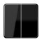 Jung Wippe für KNX Taster, Duroplast, Serie CD, schwarz CD102SW