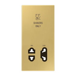 Jung Abdeckung 1fach, Shavers only, Messing, Serie LS,...