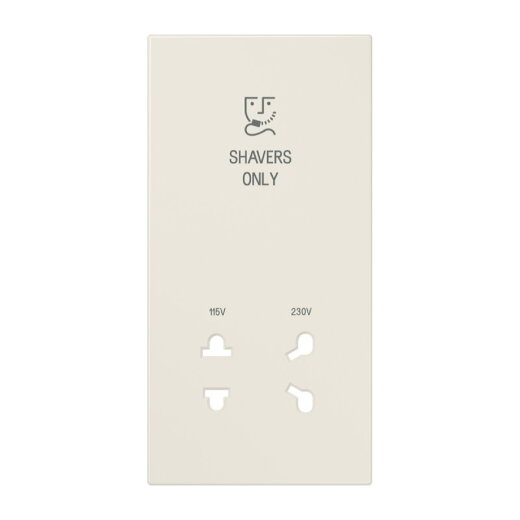 Jung Abdeckung 1fach, Shavers only, Duroplast, Serie LS, weiß SOLS7522PL