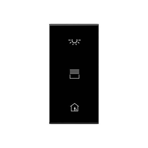 Jung Abdeckung in Tastenfarbe, F50, Serie AS/A, schwarz A50NATXSW-L