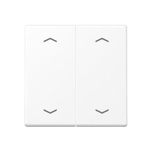 Jung Wippe, mit Pfeilsymbolen für Taster 2fach, Thermoplast lackiert, Serie A, schneeweiß matt A102PBFWWM