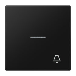 Jung Wippe 1fach mit Lichtleiter, Symbol Klingel, Serie...