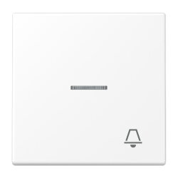 Jung Wippe 1fach mit Lichtleiter, Symbol Klingel, Serie...