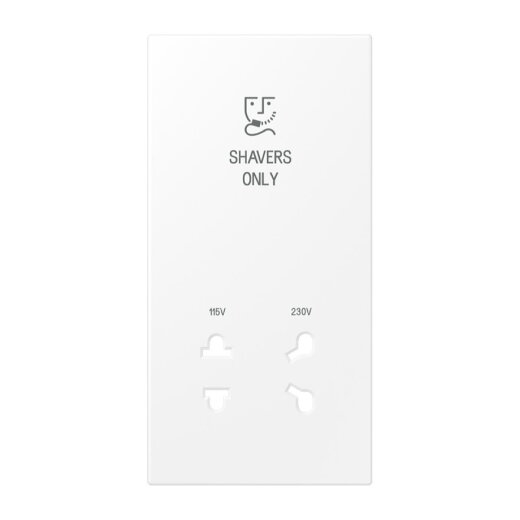 Jung Abdeckung 1fach, Shavers only, Serie LS, schneeweiß matt SOLS7522WWMPL