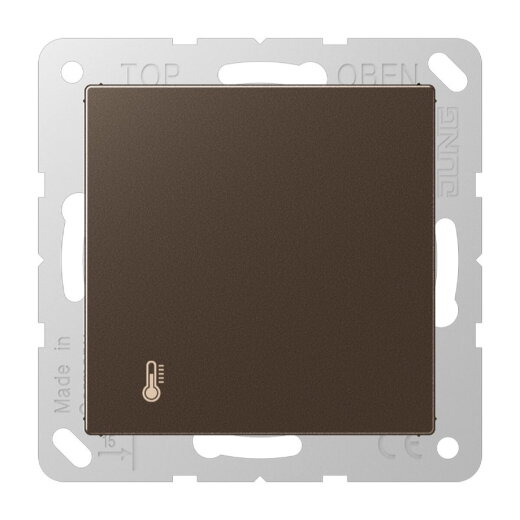 Jung KNX Objektregler mit integrierter Tasterschnittstelle 4fach, Serie A, mokka A2178ORTSMO