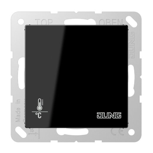 Jung KNX Objektregler mit integrierter Tasterschnittstelle 4fach, Thermoplast, Serie A, schwarz A2178BFORTSSW