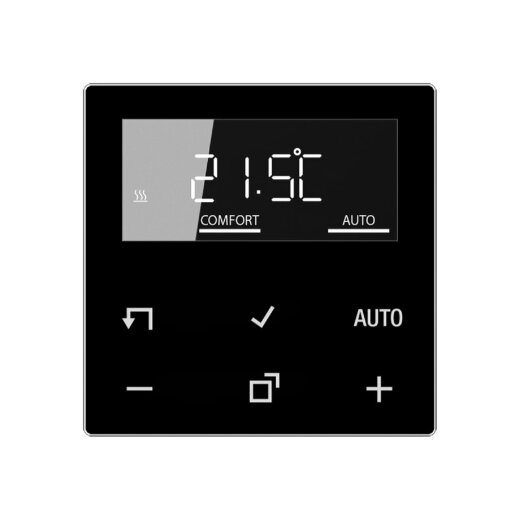 Jung LB-Management Raumthermostat-Display, Serie AS/A, schwarz A1790DSW