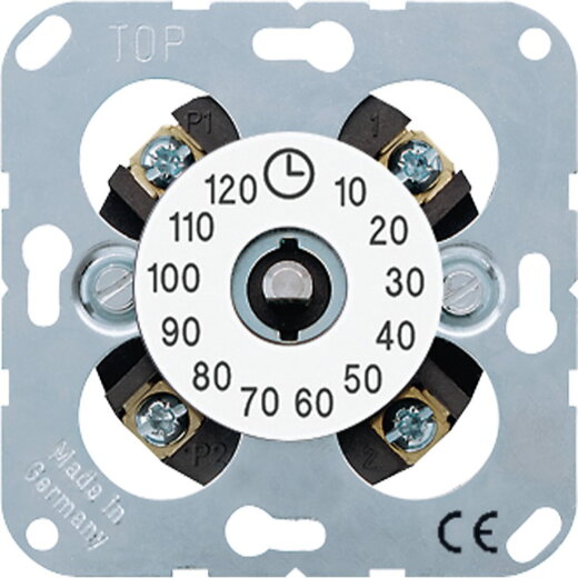 Jung Schaltuhr, Öffner/Schließer 1-pol., max. 120 Minuten 250 V ~, alpinweiß 11120-20WW