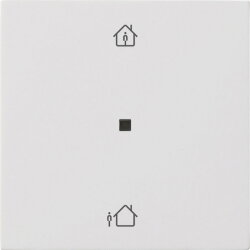 Gira Aufsatz KNX RF 1f Heizmodus Flächenschalter rw