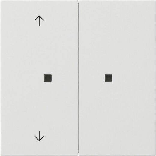 Gira Aufsatz KNX RF 2f Pfeile Flächenschalter rw