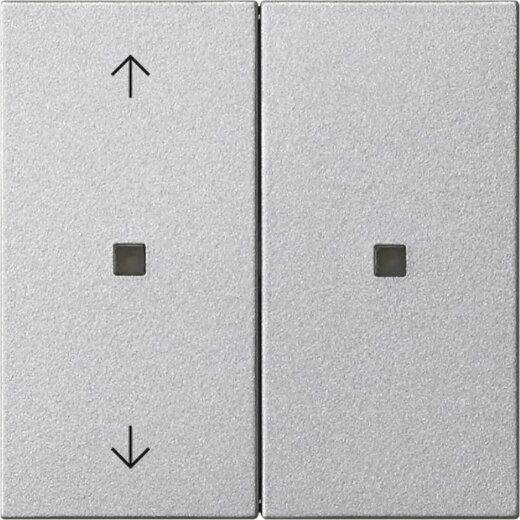 Gira Aufsatz KNX RF 2f Pfeile Sys 55 F alu