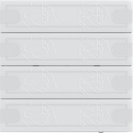 Gira Tastsensor KNX 4 Komfort 4f TS4 Weiß