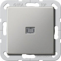 Gira Wippschalter 02832600 BS 20 AX Aus Sys. 55 Edelstahl