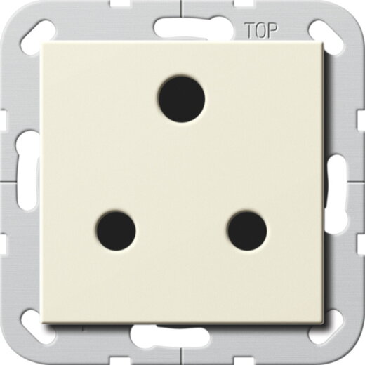 Gira Steckdose 277401 Round Pin 15A absch. System 55 cw