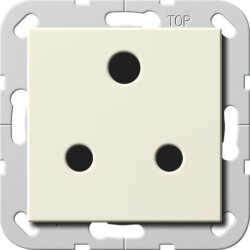 Gira Steckdose 277401 Round Pin 15A absch. System 55 cw