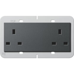 Gira Doppelsteckdose 278228 BS 13 A System 55 BS 80...