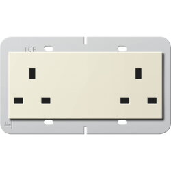 Gira Doppelsteckdose 278201 BS 13A System 55 BS 80...