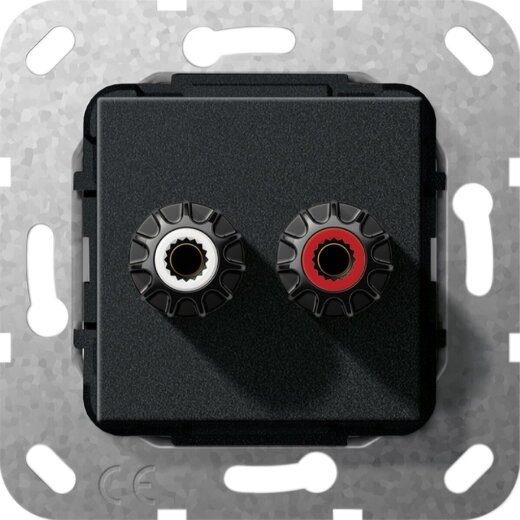 Gira Schraubanschluss 566610 WBT-0708 Cu nextgen schwarz matt