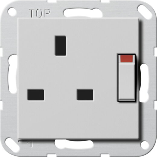 Gira Steckdose 2778015 BS 13 A gesch.+SH Sys 55 grau