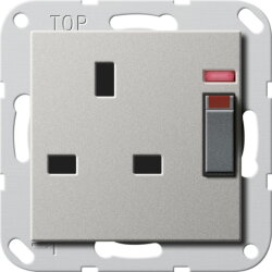 Gira Steckdose 2780600 BS 13 A Kontroll+SH Sys55 ES