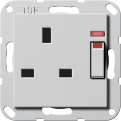 Gira Steckdose 2780015 BS 13 A gesch. Kontroll Sys55 gr