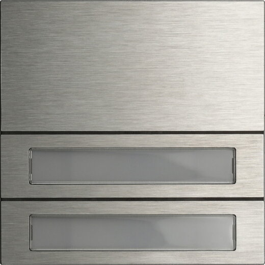 Gira Tastenmodul 5532914 2f. System 106 Edelstahl V4A