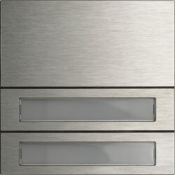 Gira Tastenmodul 5532914 2f. System 106 Edelstahl V4A