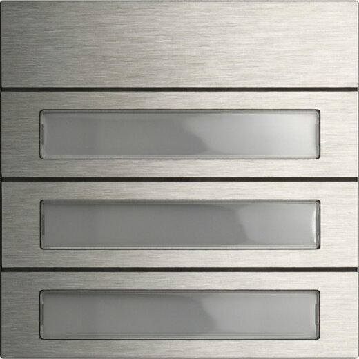 Gira Tastenmodul 5533914 3f. System 106 Edelstahl V4A