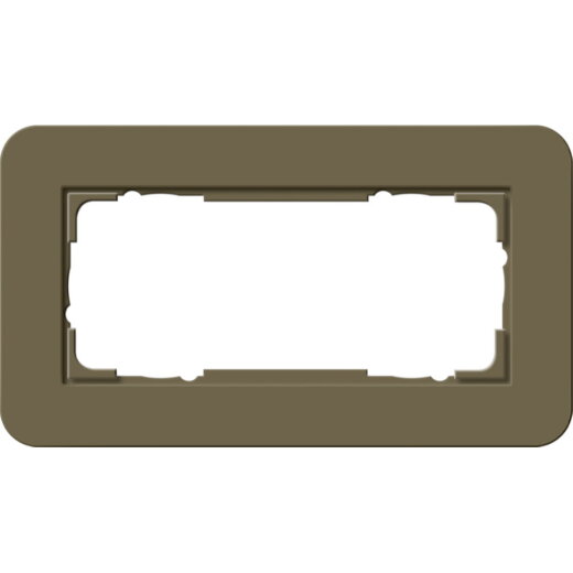 Gira Rahmen 1002416 2fach E3 Umbra/Reinweiss