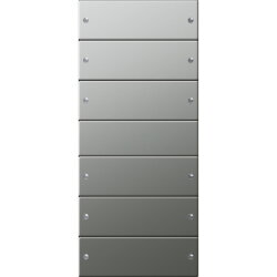 Gira Set 2136601 6fach System 55 Edelstahl