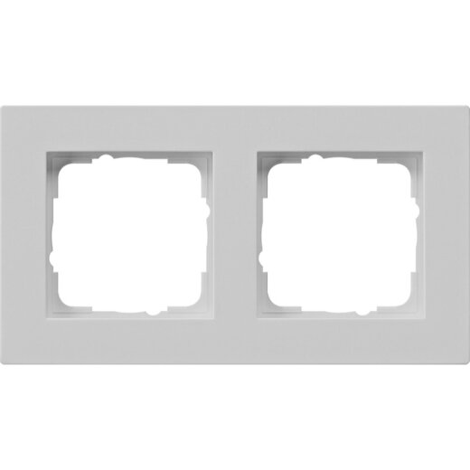 Gira Abdeckrahmen 0212375 2f flach E2 grau