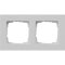 Gira Abdeckrahmen 0212375 2f flach E2 grau