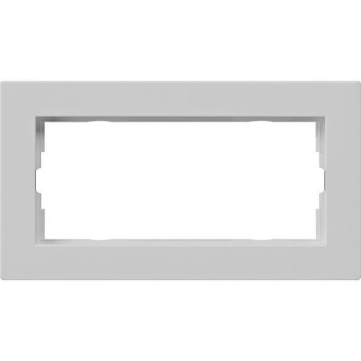 Gira Abdeckrahmen 1002375 2f o.M. flach E2 grau