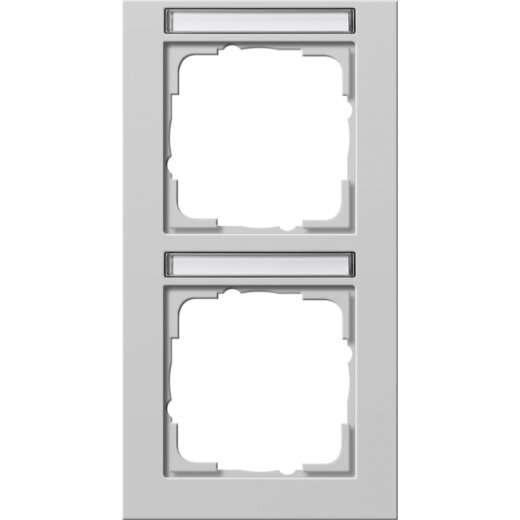 Gira Abdeckrahmen 110237 2f senkr. BSF E2 grau