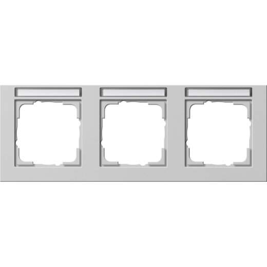 Gira Abdeckrahmen 109337 3f waager. BSF E2 grau