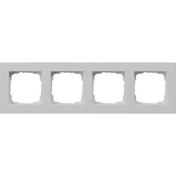 Gira Abdeckrahmen 0214375 4f flach E2 grau