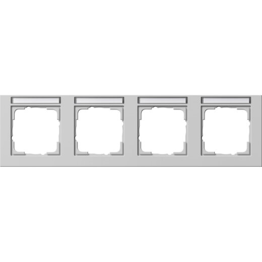 Gira Abdeckrahmen 109437 4f waager. BSF E2 grau