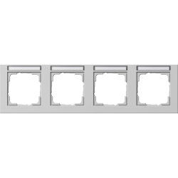 Gira Abdeckrahmen 109437 4f waager. BSF E2 grau