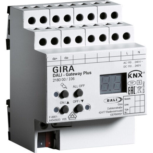 Gira Umsetzer 218000 DALI Plus KNX REG