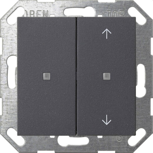 Gira Wippe 517528 KNX Taster 2f unbedruckt / Pfeilsymbol System 55 az