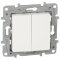 Legrand Doppelwechseltaster 664708 Niloe 6A ultraweiss