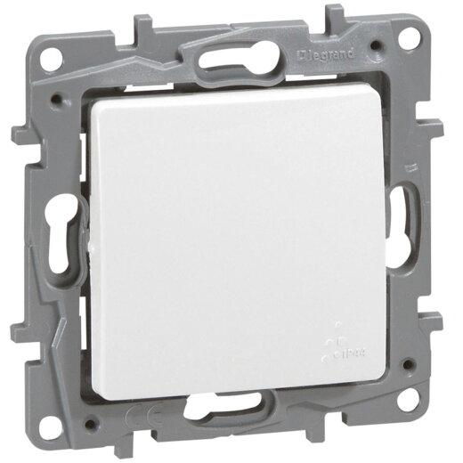 Legrand Taster 664725 Niloe IP44 inkl. LED ultraweiss