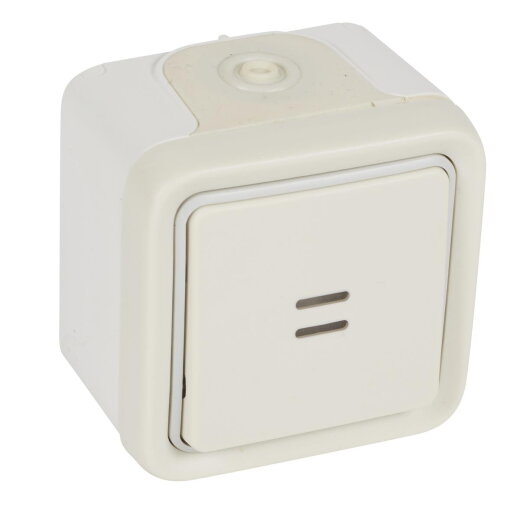 Legrand Tastereinsatz 69764 1polig bel Wechsel FR AP ws