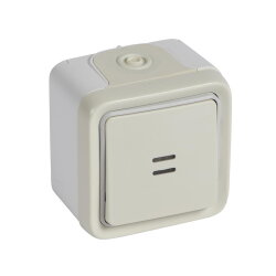 Legrand Tastereinsatz 69762 1polig bel. Feuchtr AP weiss